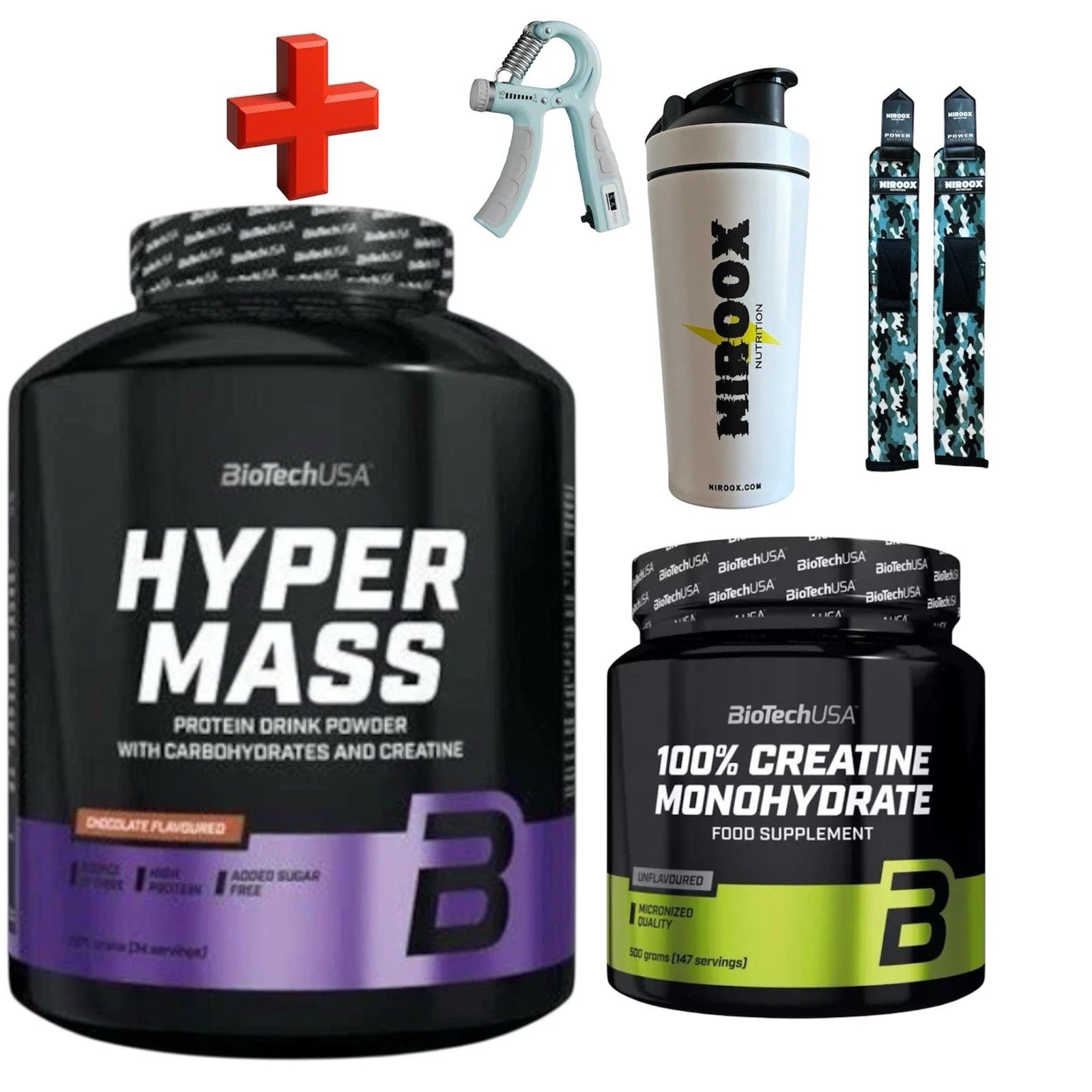 BioTechUSA Hyper Mass 2270g Creatine 300g Weight Gainer hochkalorisch