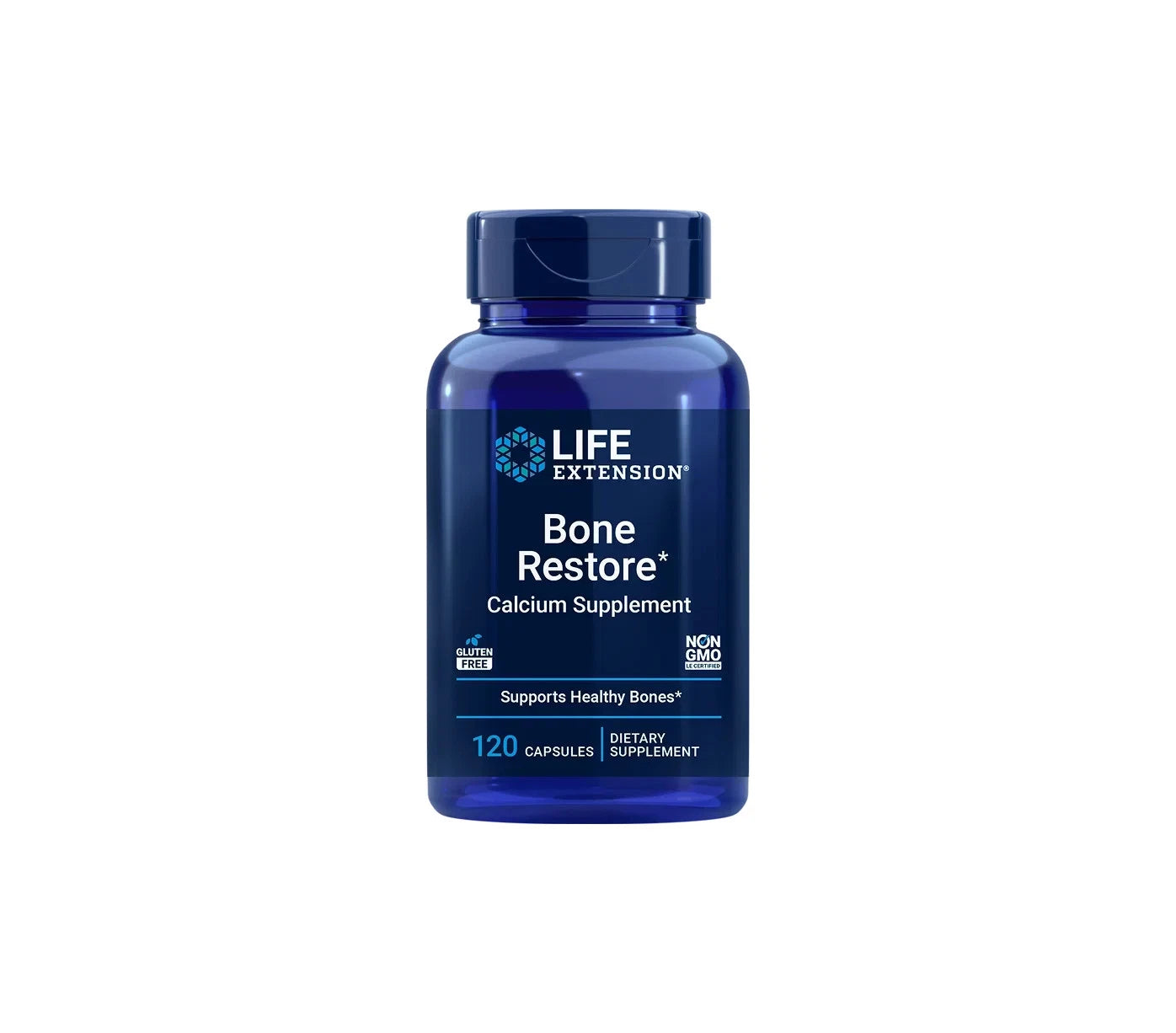 LIFE EXTENSION BONE RESTORE Vitamin K2 Kalzium 120 Kapseln