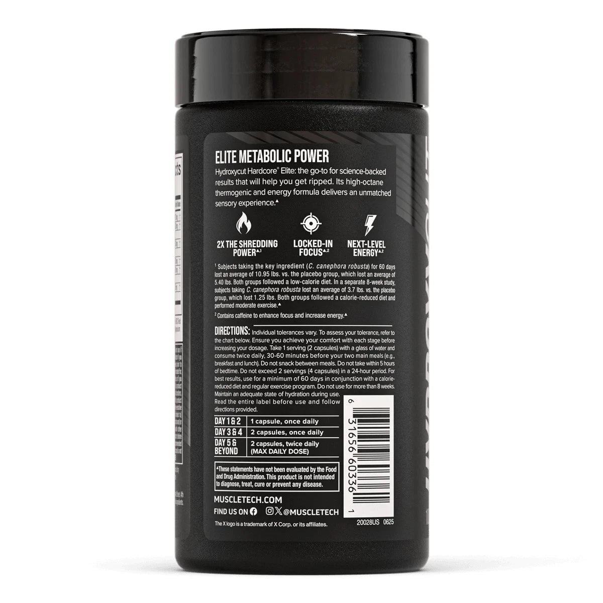 MuscleTech Hardcore Elite 100 Caps / 50 Serving - Fat Burner