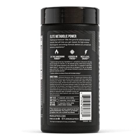 MuscleTech Hardcore Elite 100 Caps / 50 Serving - Fat Burner
