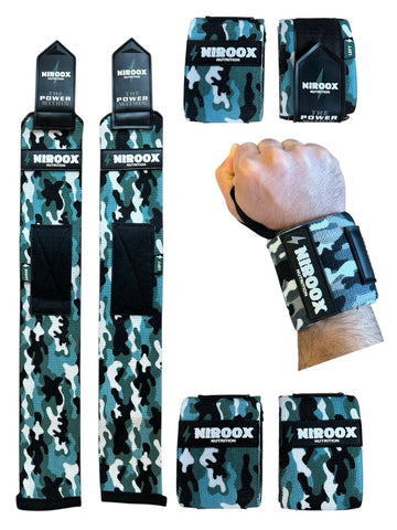 Wrist Wraps 65 cm Handgelenken Bandagen-Kraft<wbr/>training ein Paar-NirooX nutrition