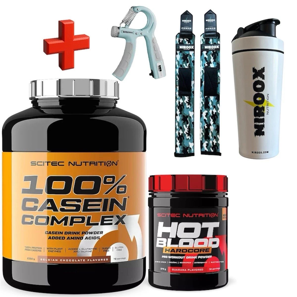 Scitec Nutrition 100% Casein Complex 2350g Pre-Workout 375g Bonus