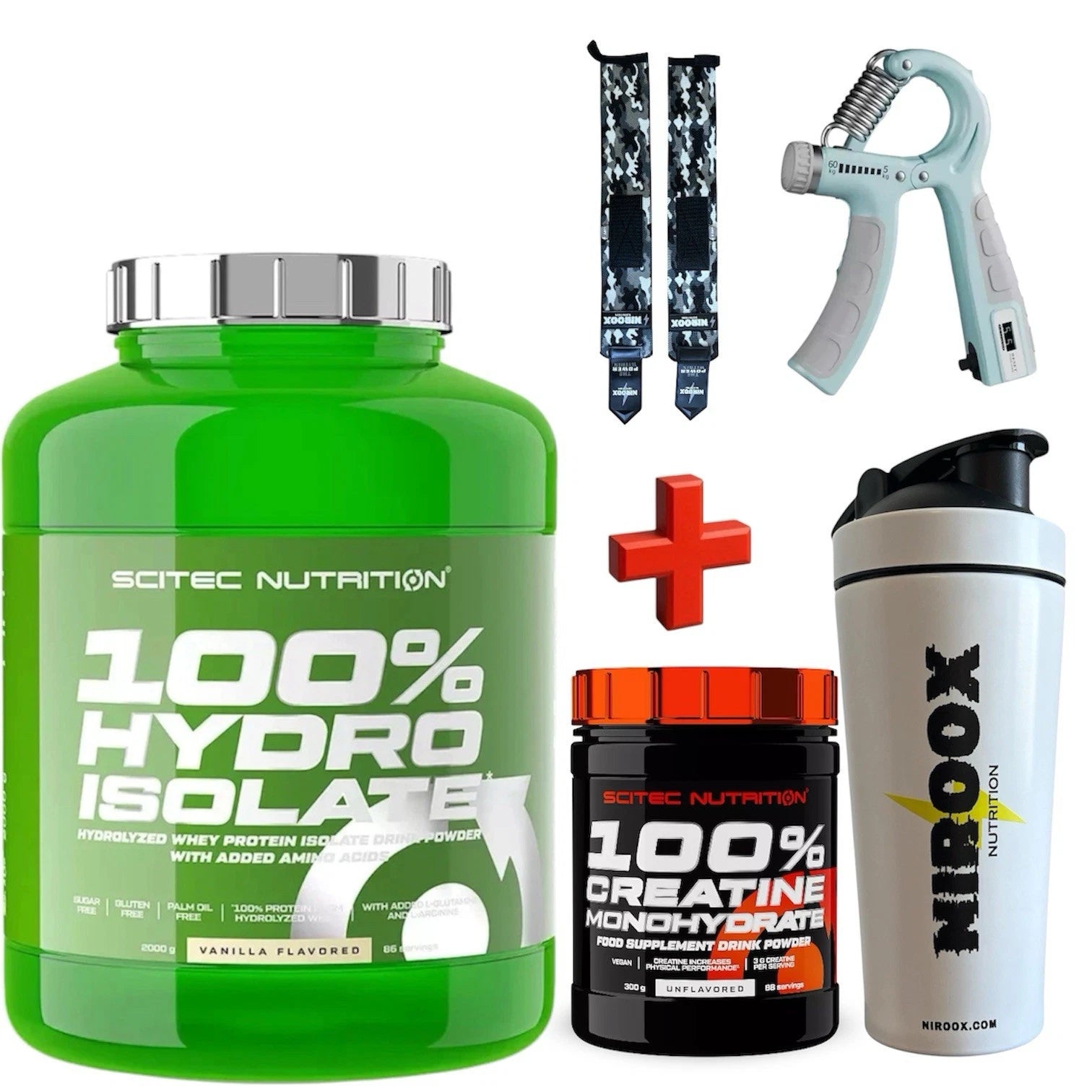 Scitec Nutrition 100% Hydro Isolate 2000g Eiweiß Muskeln + Creatine 300 gramm