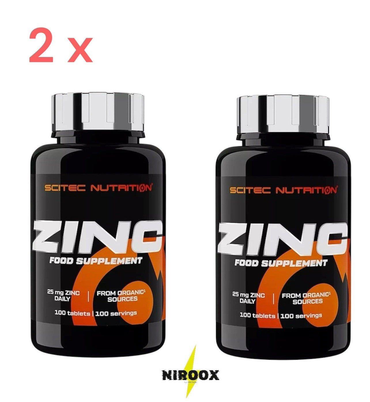 Scitec Nutrition Zinc 2 x 100 Tabletten Dose 25mg Zink