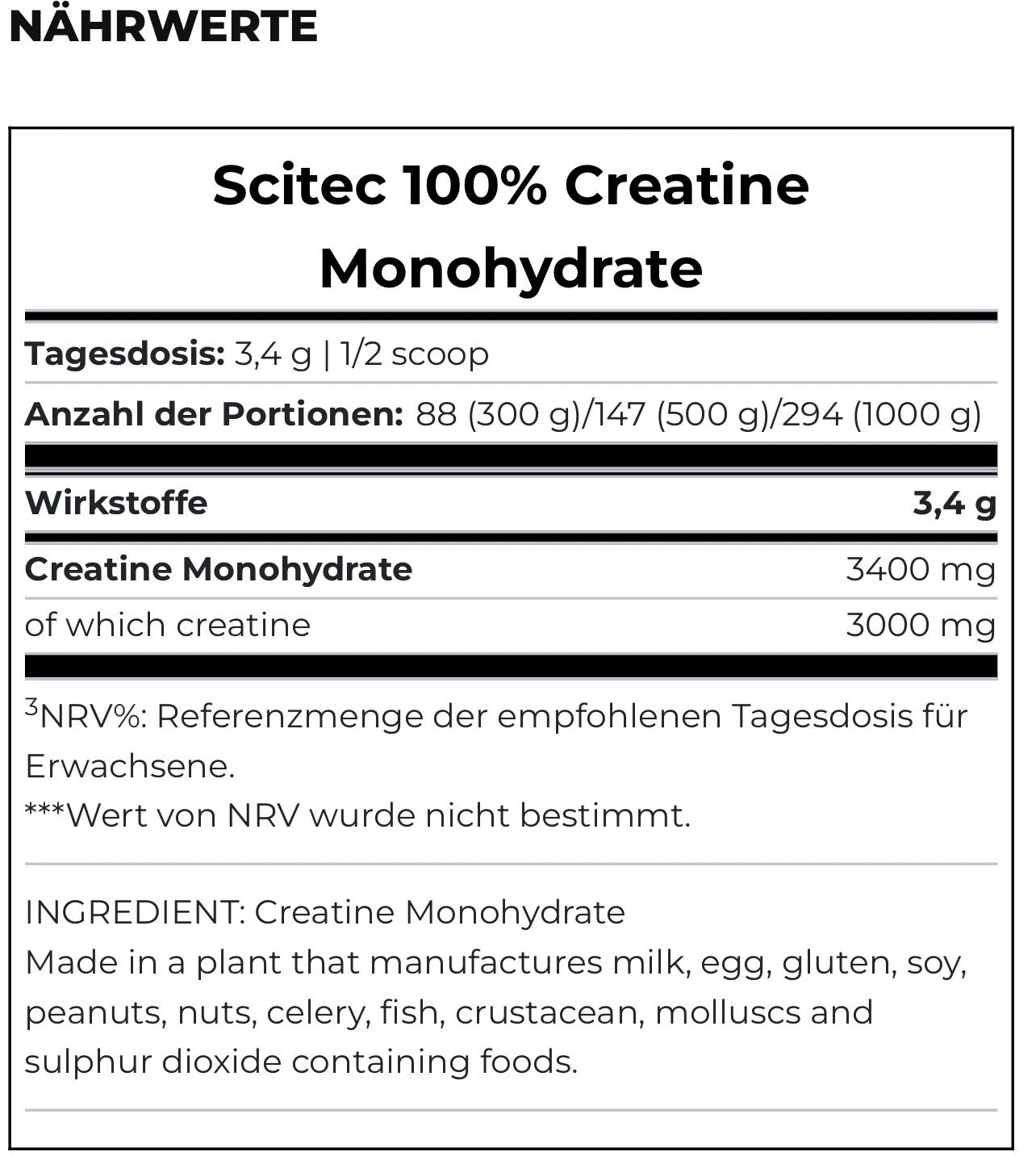 Zwei Kreatin Creatin 100 %monohydrat Scitec Und Biotech 300 g + Handtrainer