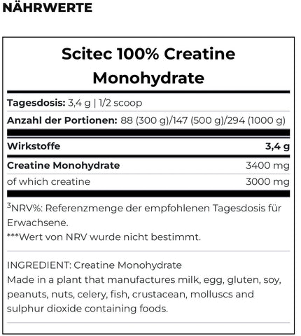Zwei Kreatin Creatin 100 %monohydrat Scitec Und Biotech 300 g + Handtrainer
