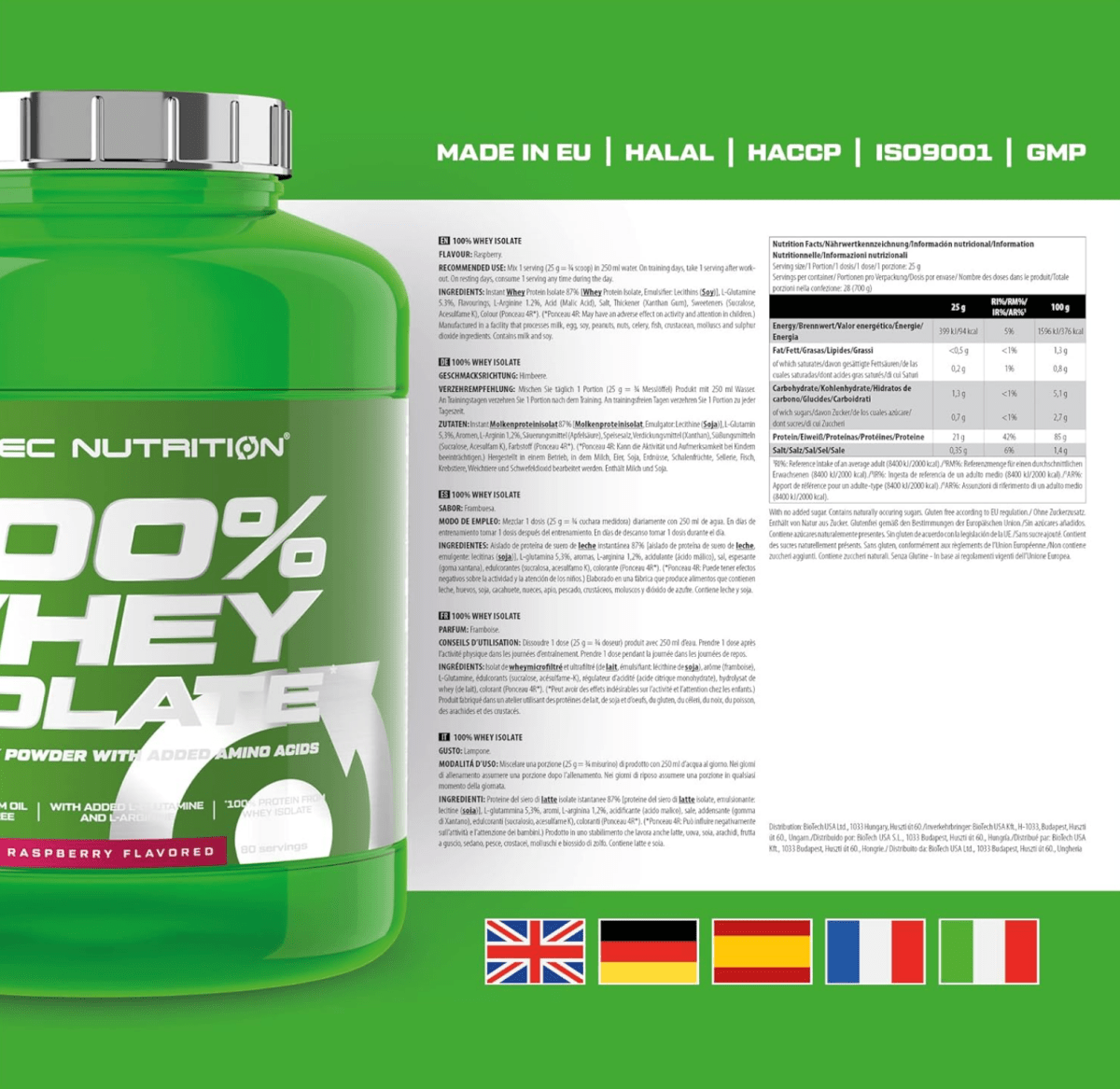 Scitec Nutrition 100% Whey Isolate 1816g plus Creatine 300g Premium Bundle für maximalen Muskelaufbau und Kraftsteigerung