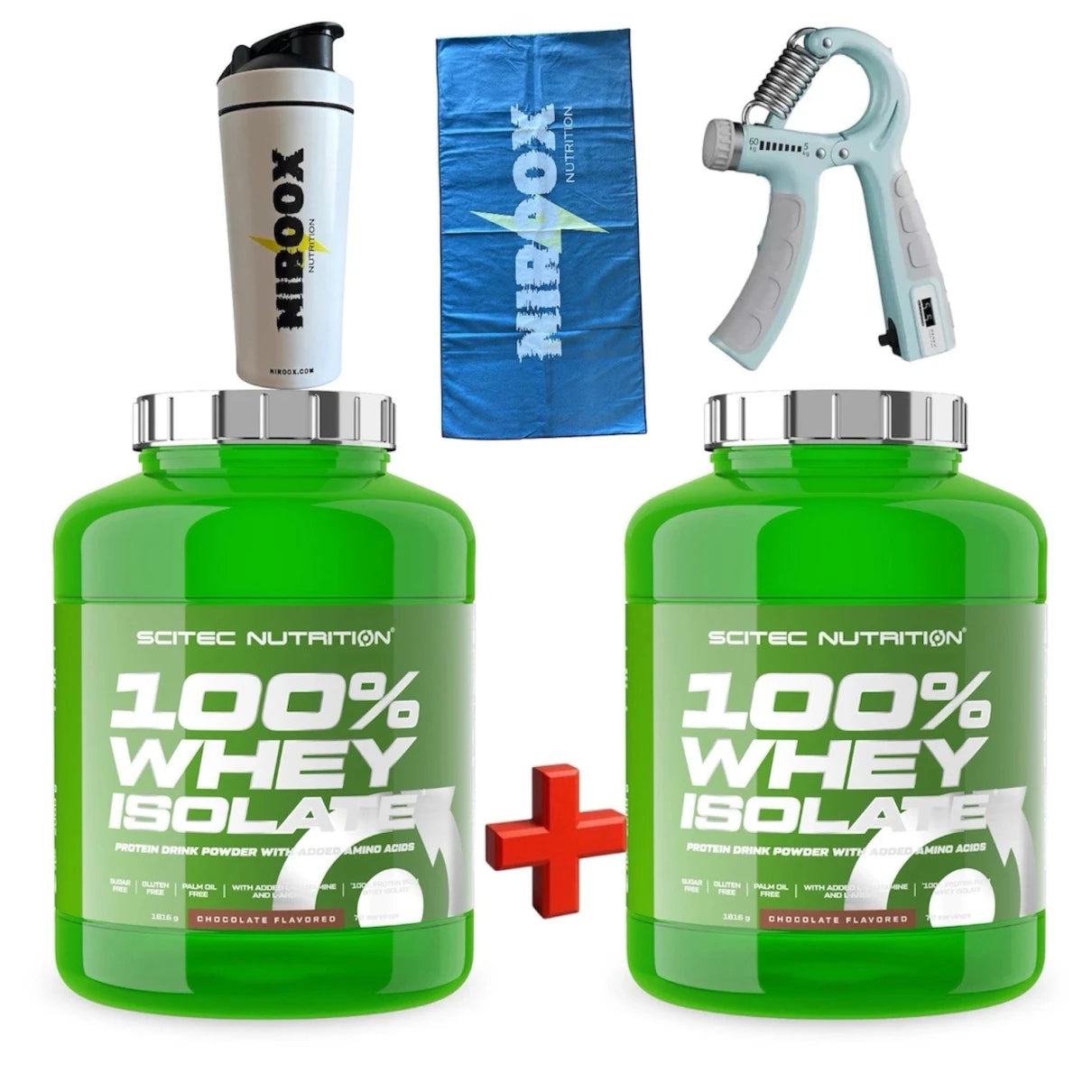 Scitec 100% Whey Isolate 1816gDose Eiweißpulver Eiweiß Protein + Bonus - NirooX NutritionScitec Nutrition
