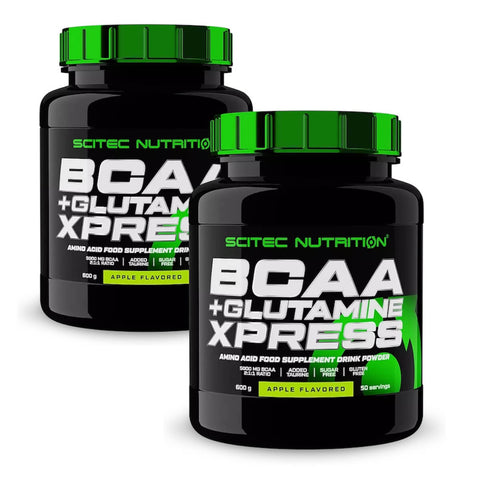 Doppelpack Scitec BCAA + Glutamine Xpress (2x600g) für Regeneration und Muskelschutz