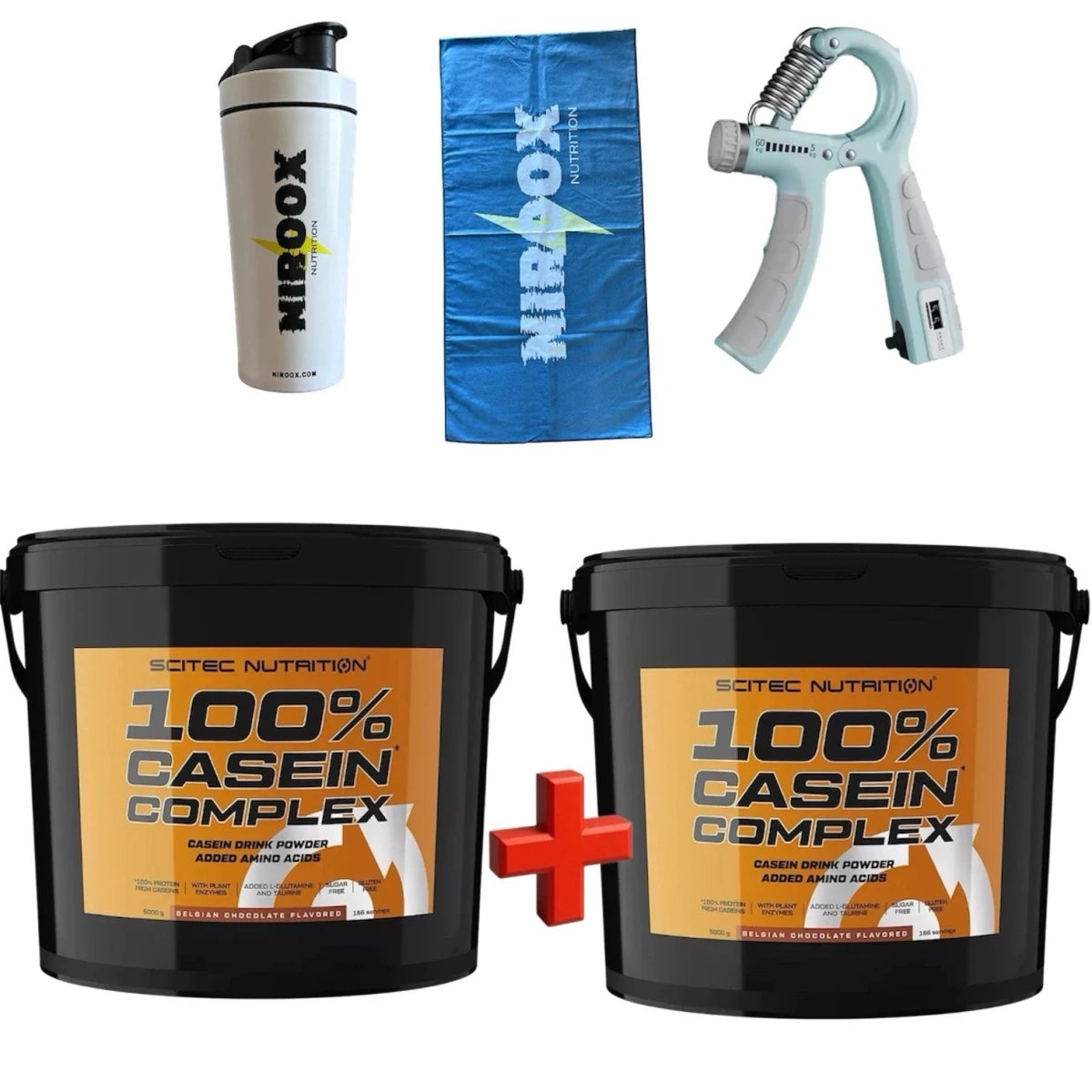 Scitec Nutrition 100% Casein Complex Protein 2 x 5000 g Pulver Eimer/ 10 kg - NirooX NutritionScitec Nutrition