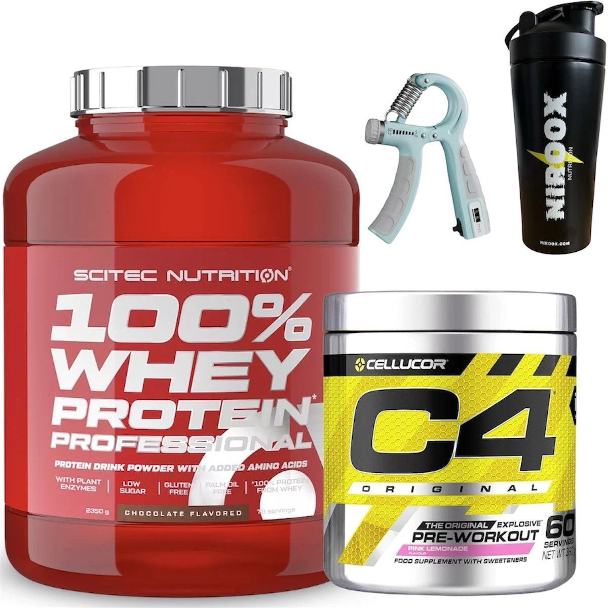 Scitec Nutrition 100% Whey Protein 2350g + C4 Pre - Workout 390g | Power - Set - NirooX NutritionNirooX Nutrition