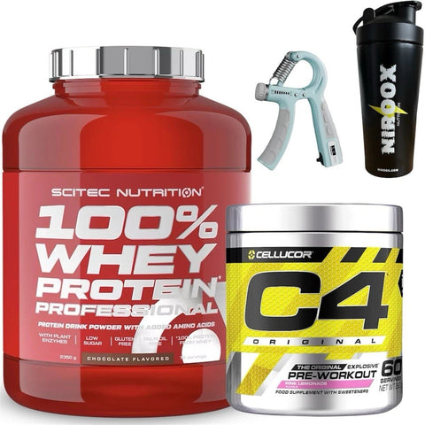 Scitec Nutrition 100% Whey Protein 2350g + C4 Pre - Workout 390g | Power - Set - NirooX NutritionNirooX Nutrition