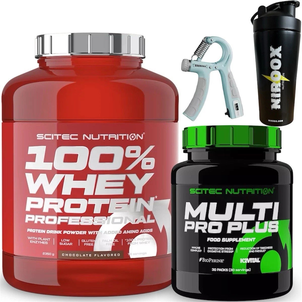 Scitec Nutrition 100% Whey Protein 2350g + Multi Pro Plus 30 Pack | Komplett - Set - NirooX NutritionNirooX Nutrition