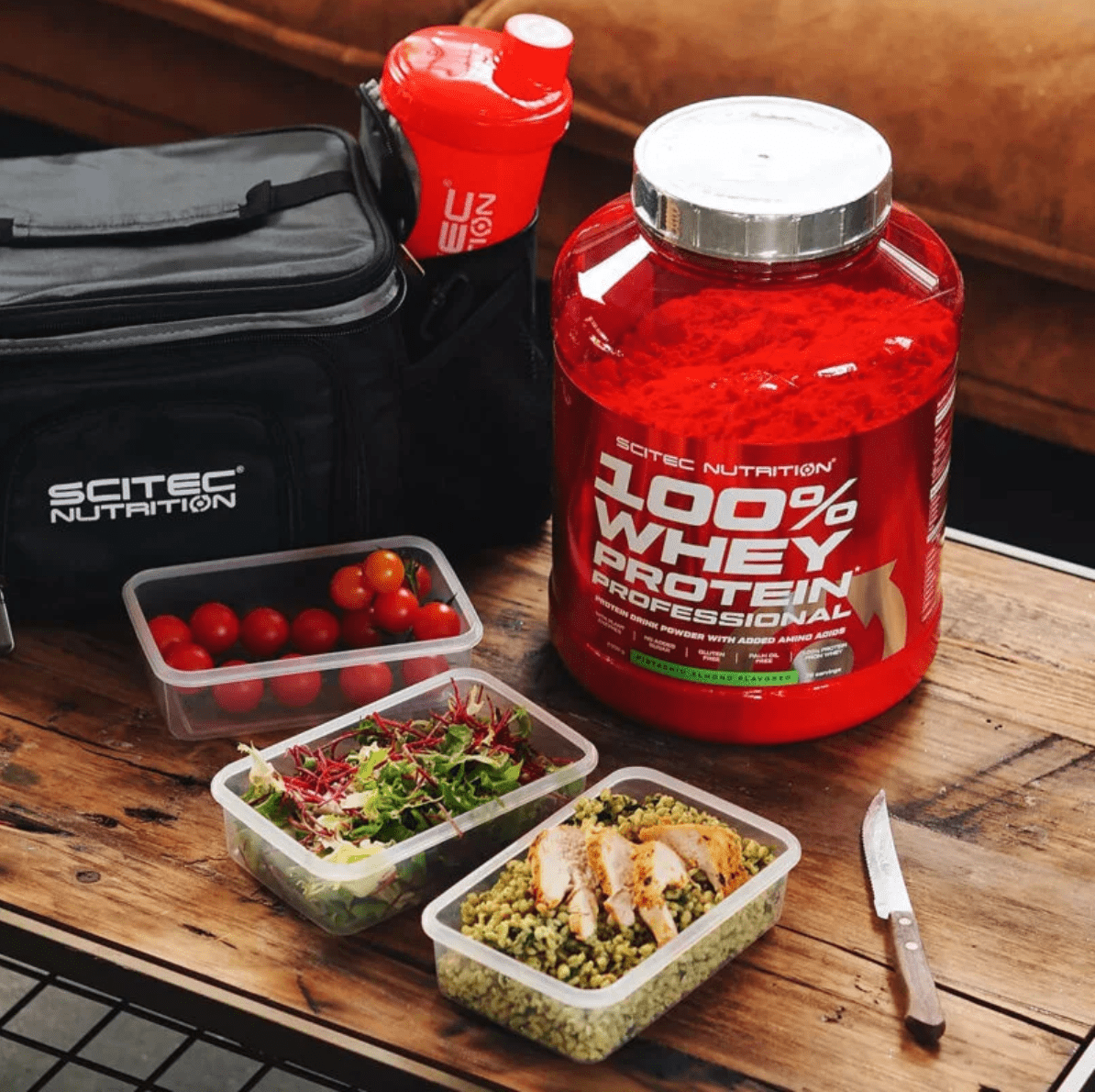 Scitec Nutrition 100% Whey Protein Professional 2350g mit Leucin Glutamin Arginin für Muskelaufbau und Regeneration