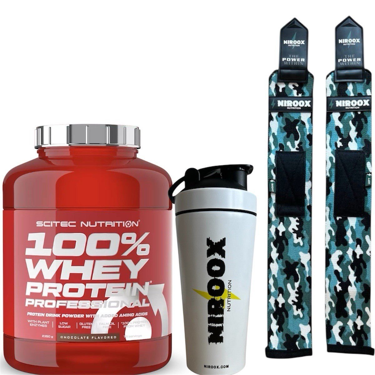 Scitec Nutrition 100% Whey Protein 2350g BCAAs Verdauungsenzyme Muskelaufbau kaufen NirooX