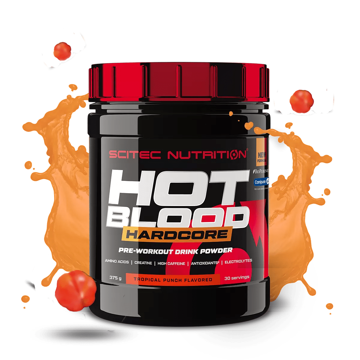 Scitec Nutrition Hot Blood Hardcore | 2x375g Doppelpack für Energie & Fokus - NirooX NutritionNirooX