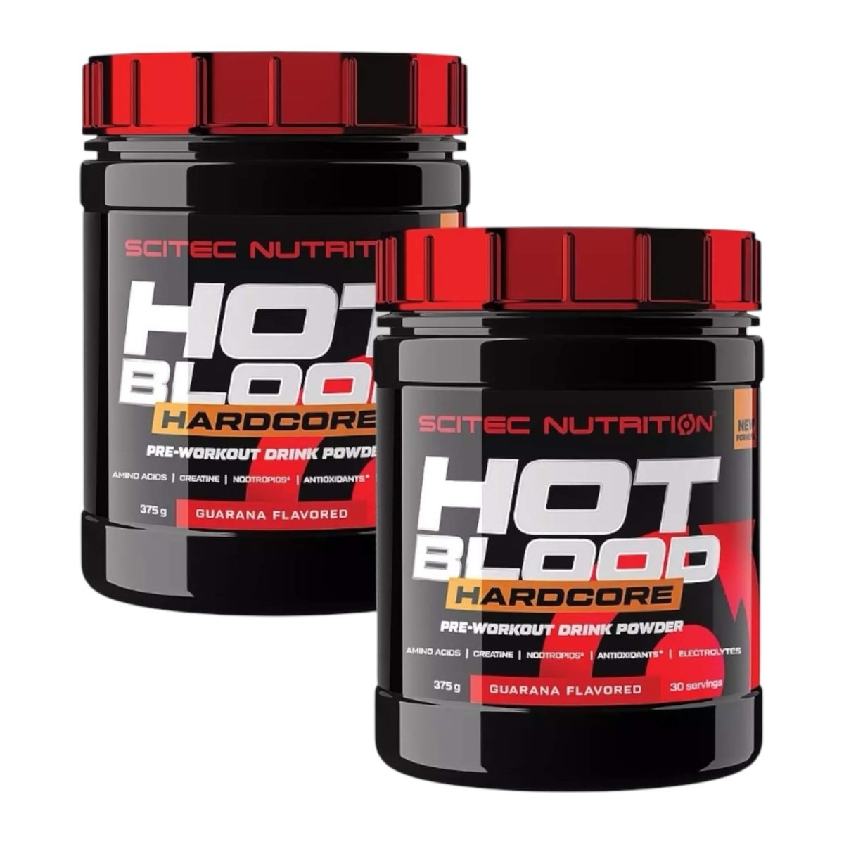 Scitec Nutrition Hot Blood Hardcore | 2x375g Doppelpack für Energie & Fokus - NirooX NutritionNirooX