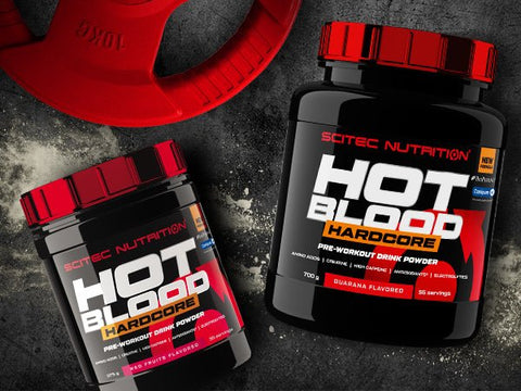 Scitec Nutrition Hot Blood Hardcore 375g Pre-Workout Orange Beta-Alanin L-Citrullin Pump