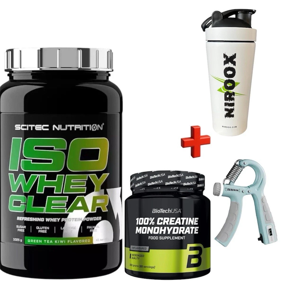 Scitec Nutrition Iso Whey Clear 1025 g Protein Muskeln Eiweiß + Creatine 300 gr - NirooX NutritionNirooX Nutrition