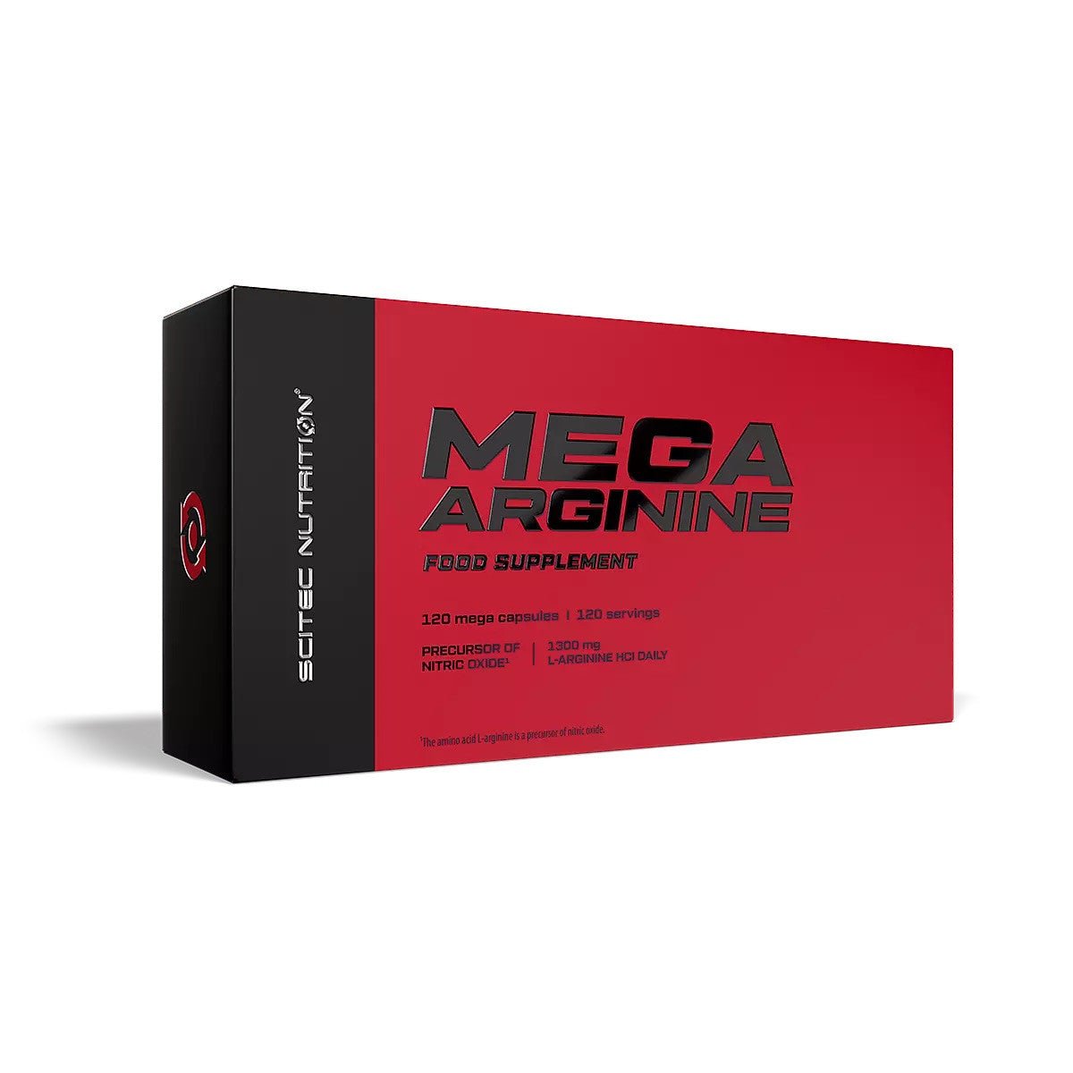 Scitec Nutrition Mega Arginine 120 Kapseln hochdosiertes L-Arginin 1300mg als NO-Vorstufe in Blisterverpackung