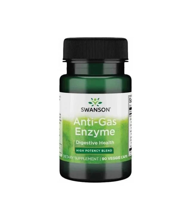 Swanson Anti - Gas Enzyme 123mg – 90 Kapseln | Verdauungsenzyme gegen Blähungen - NirooX NutritionNirooX Nutrition