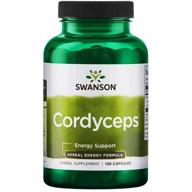 Swanson Cordyceps Sinensis 600mg – 120 Kapseln | Vitalpilz für Energie & Immunsystem - NirooX NutritionNirooX Nutrition