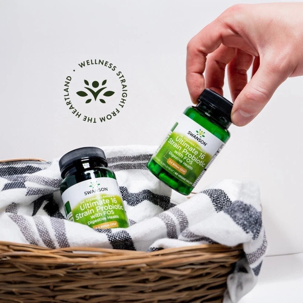 Swanson Dr. Stephen Langer's Ultimate 16 Strain Probiotic with FOS – 60 Kapseln - NirooX NutritionNirooX Nutrition